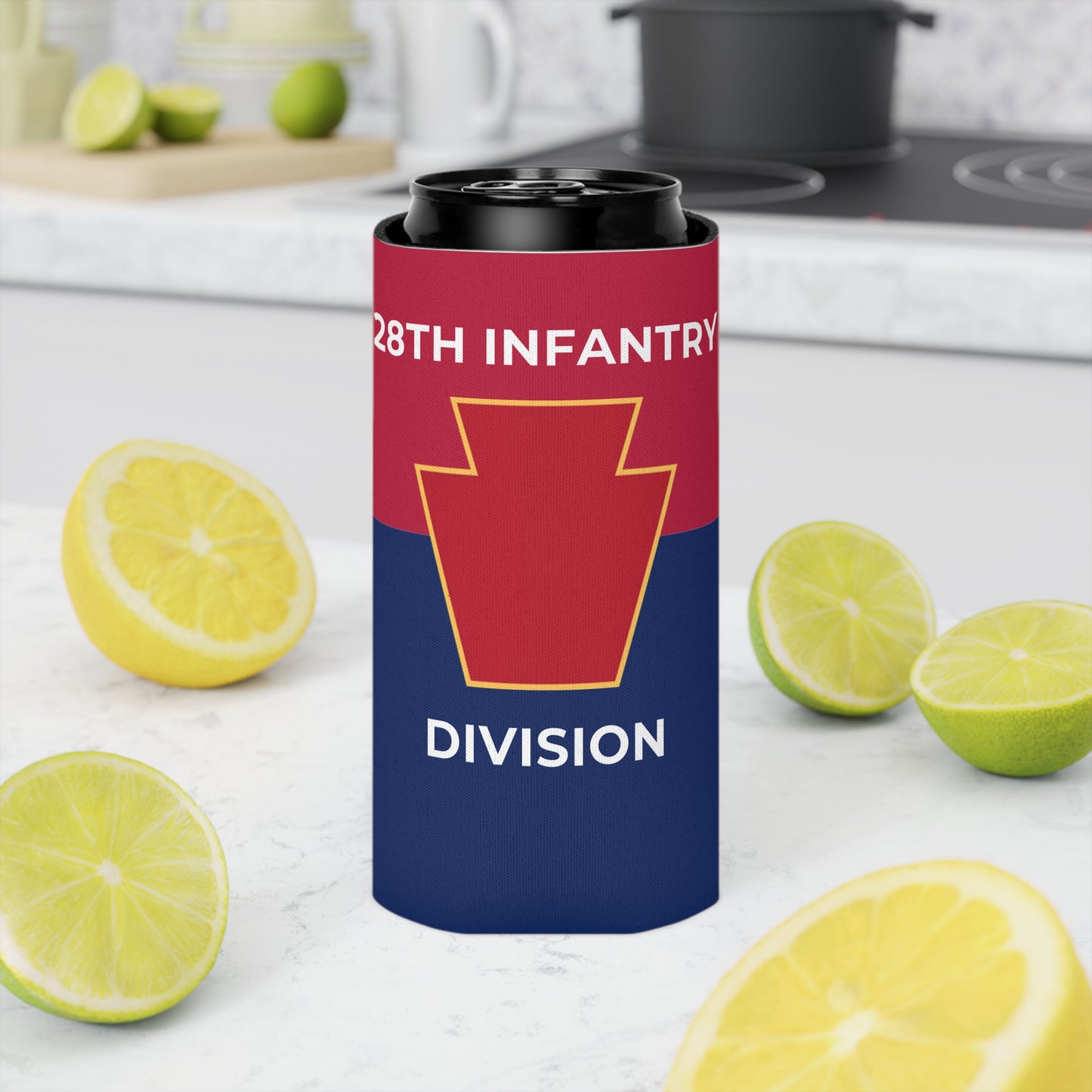 28th Infantry Division Colors Can Cooler