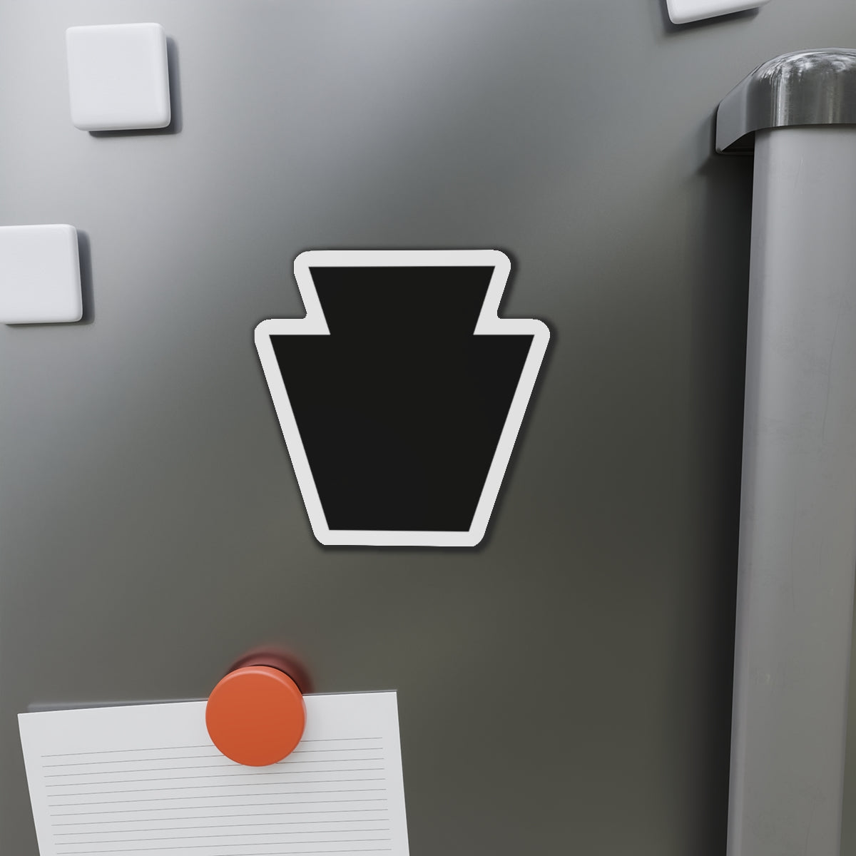 Black Keystone Die-Cut Magnets