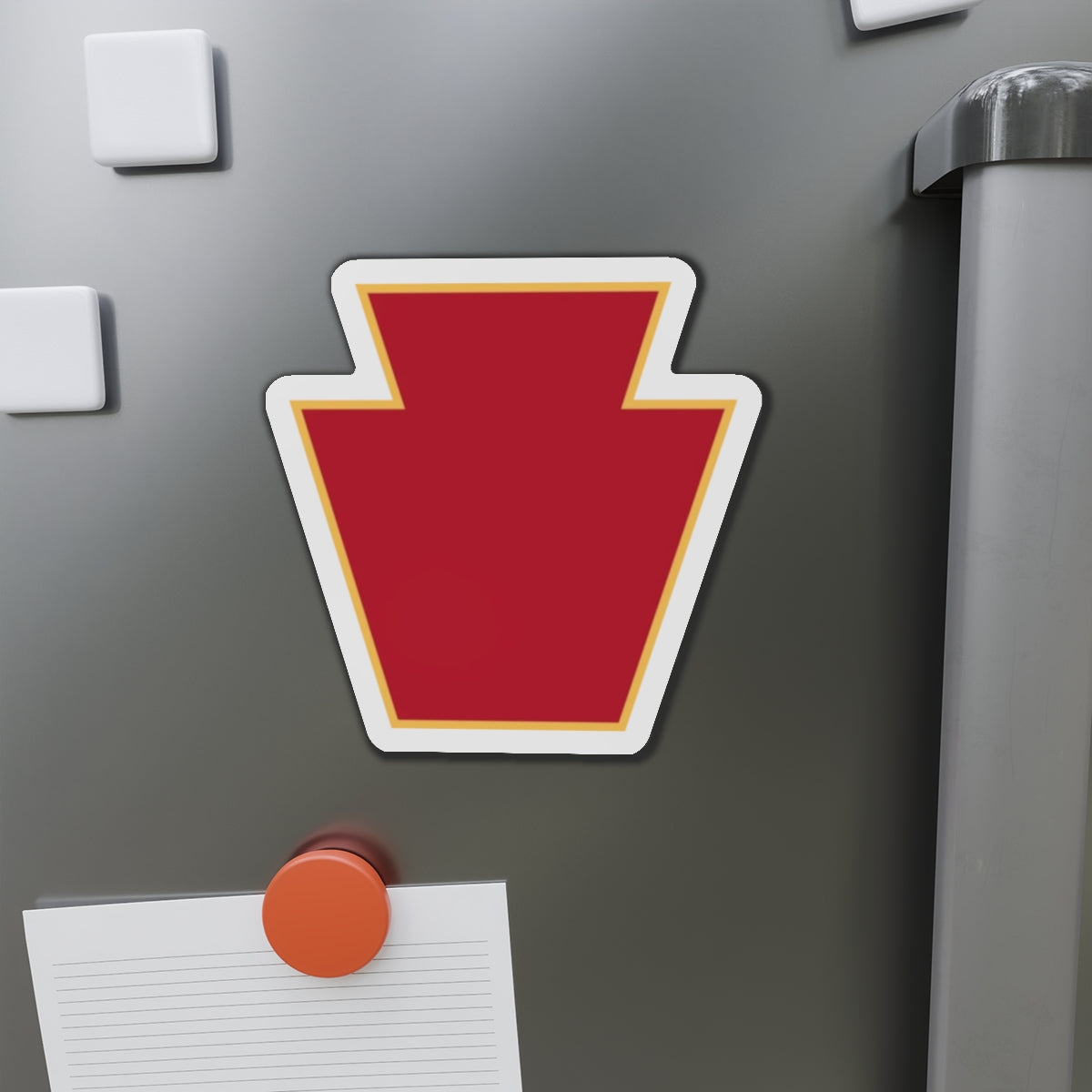 Red Keystone Die-Cut Magnets