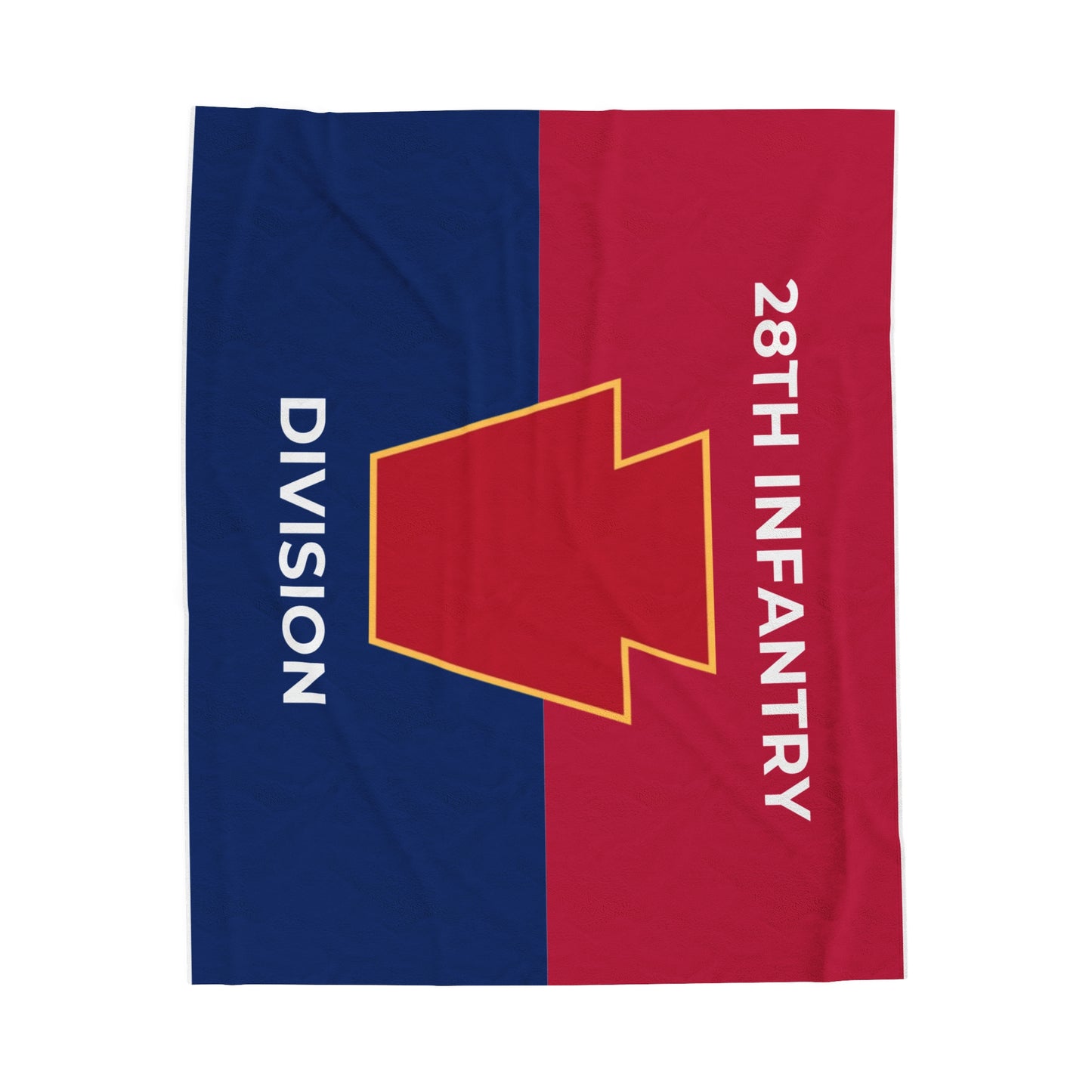 28th Infantry Division Colors Velveteen Plush Blanket