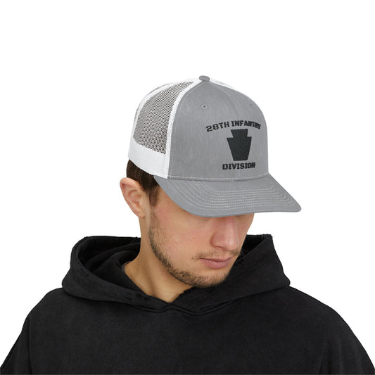 Black Keystone Snapback Trucker Cap