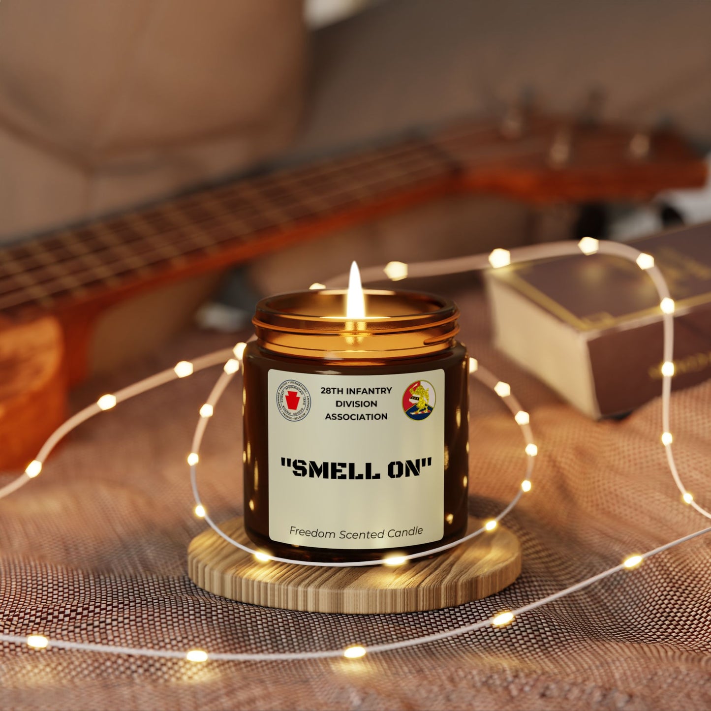Freedom Scented Candle - "SMELL ON" - Amber Jar