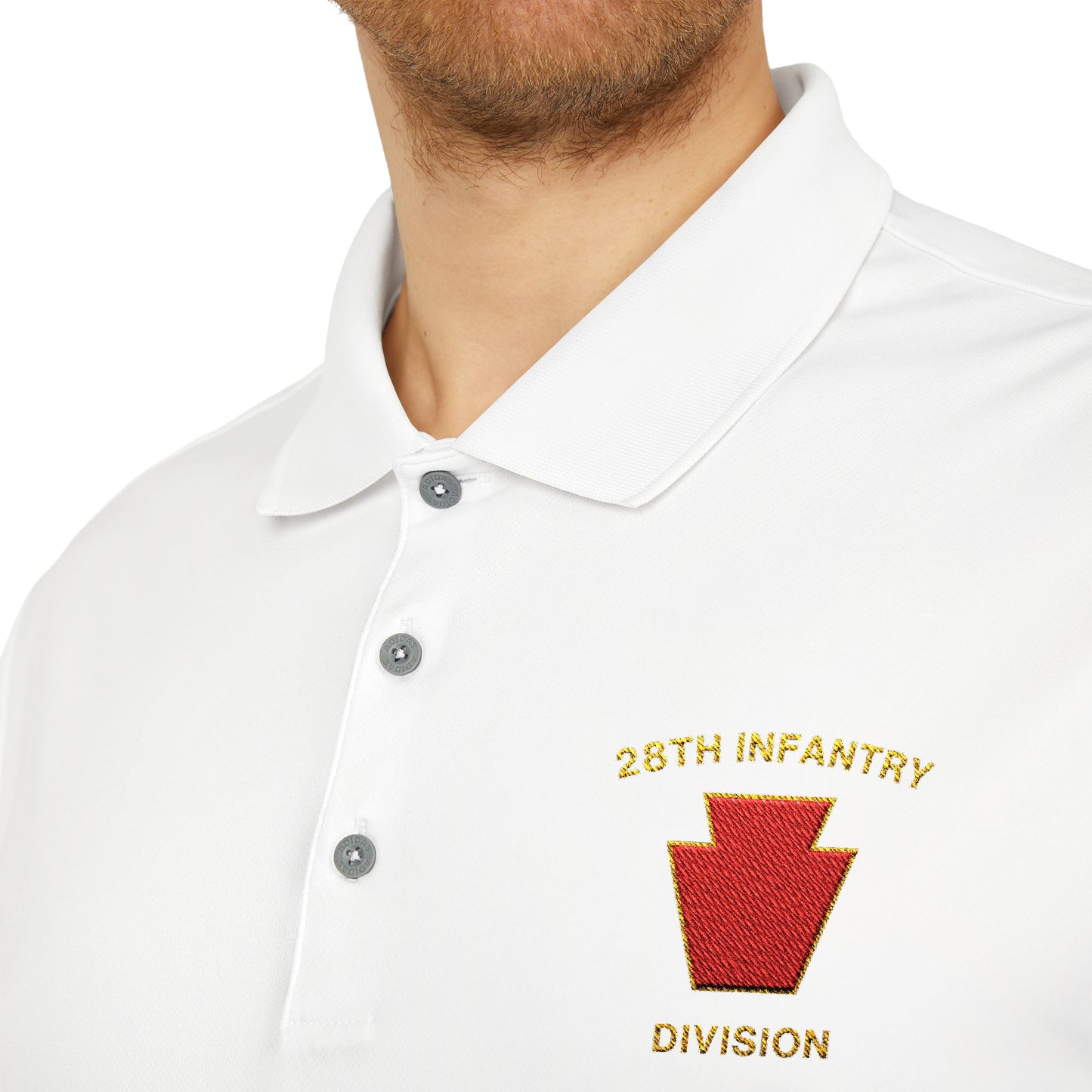 Red Keystone Embroidered Adidas Performance Polo