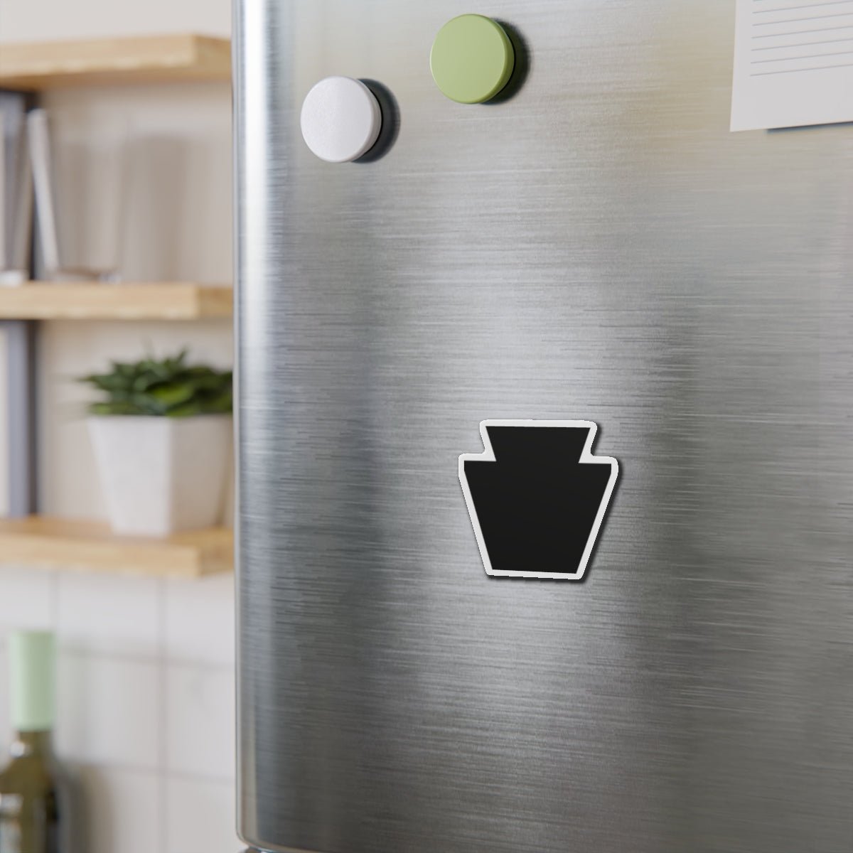 Black Keystone Die-Cut Magnets
