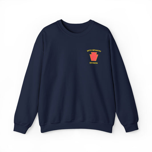28th ID Red Keystone Embroidered Crewneck Sweatshirt