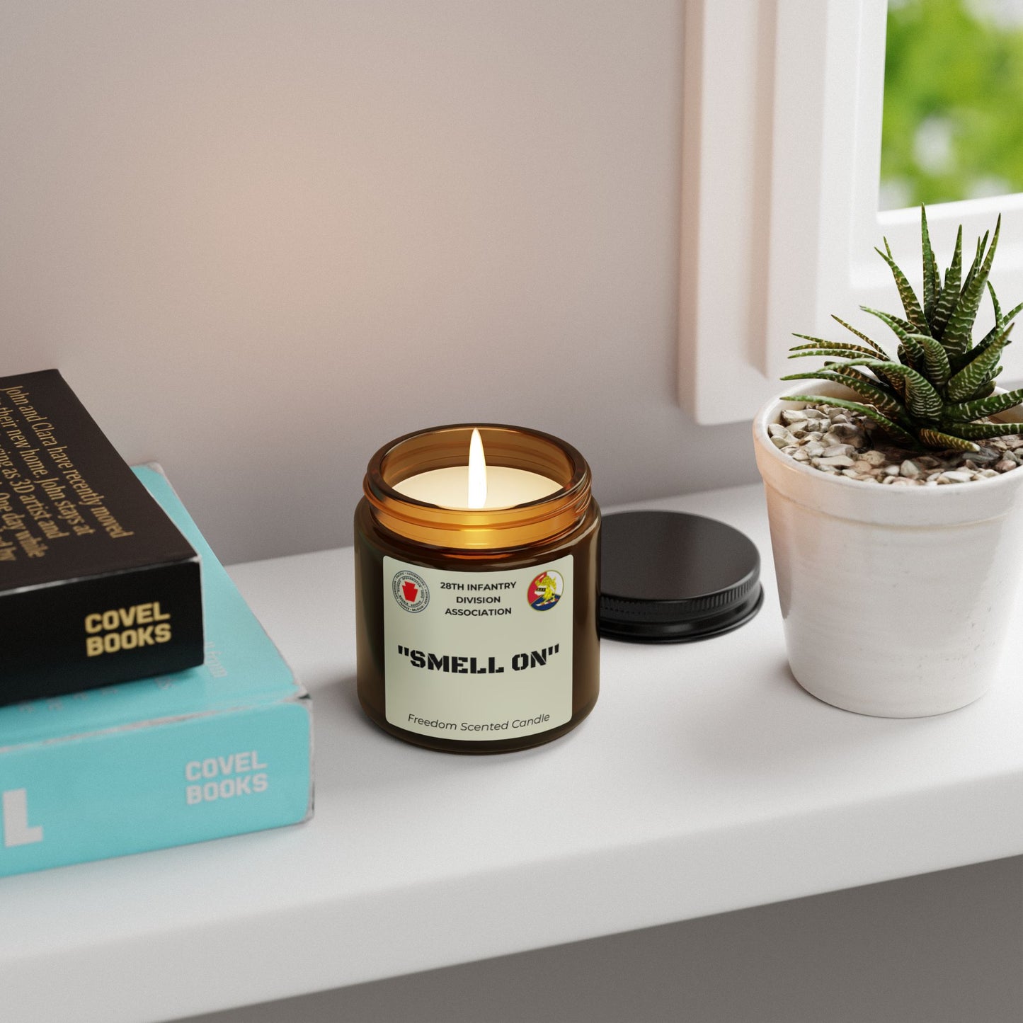 Freedom Scented Candle - "SMELL ON" - Amber Jar