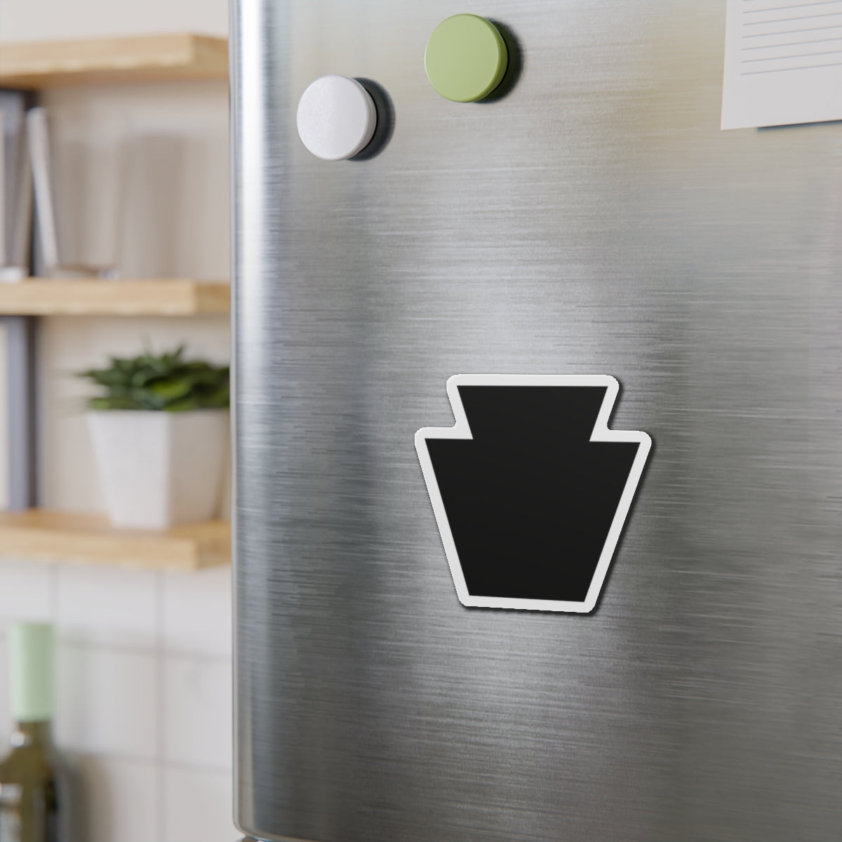 Black Keystone Die-Cut Magnets