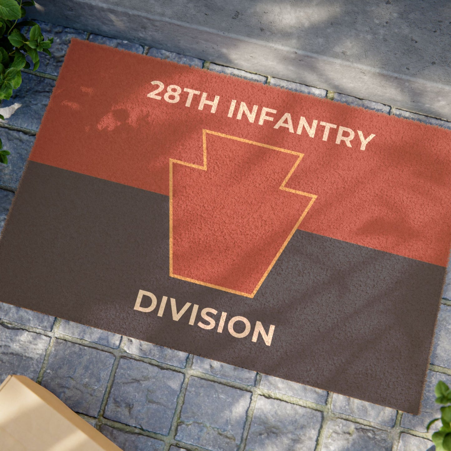 28th Infantry Division Colors Door Mat