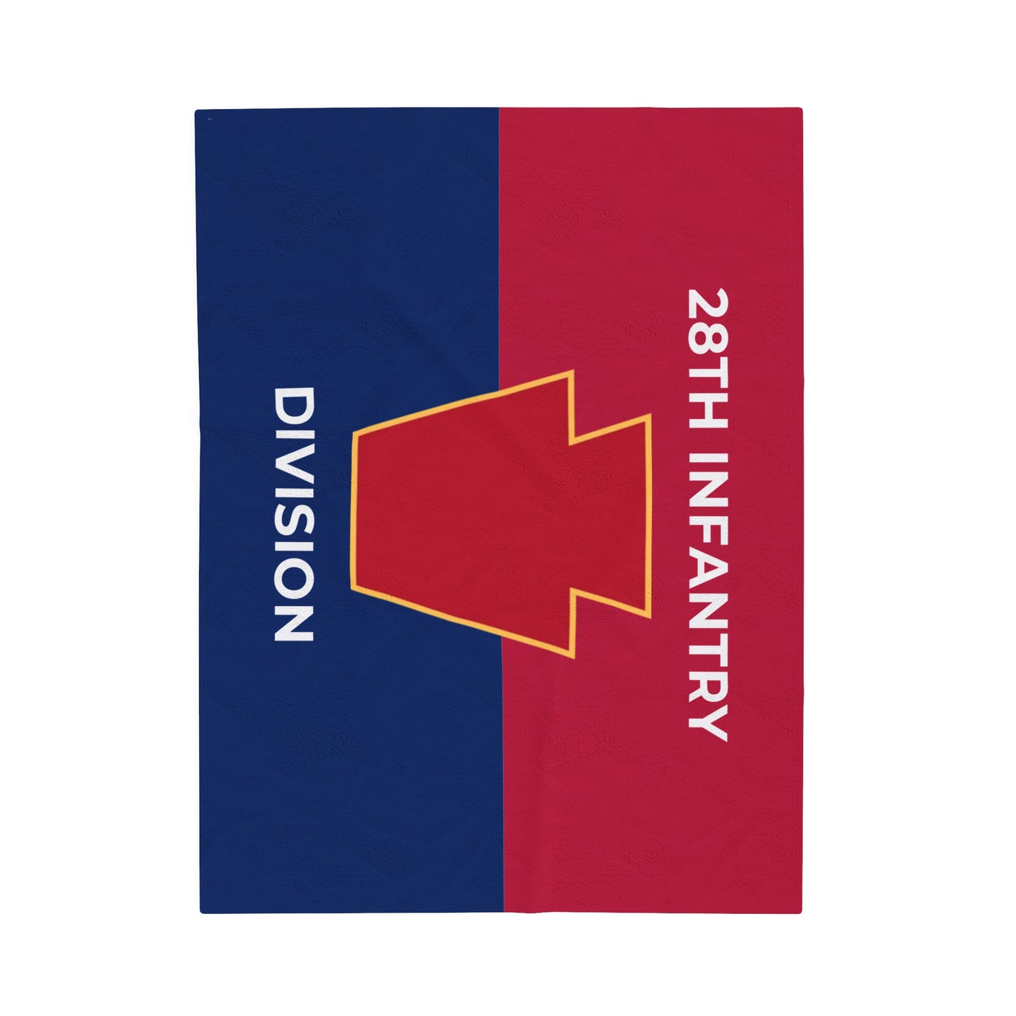 28th Infantry Division Colors Velveteen Plush Blanket