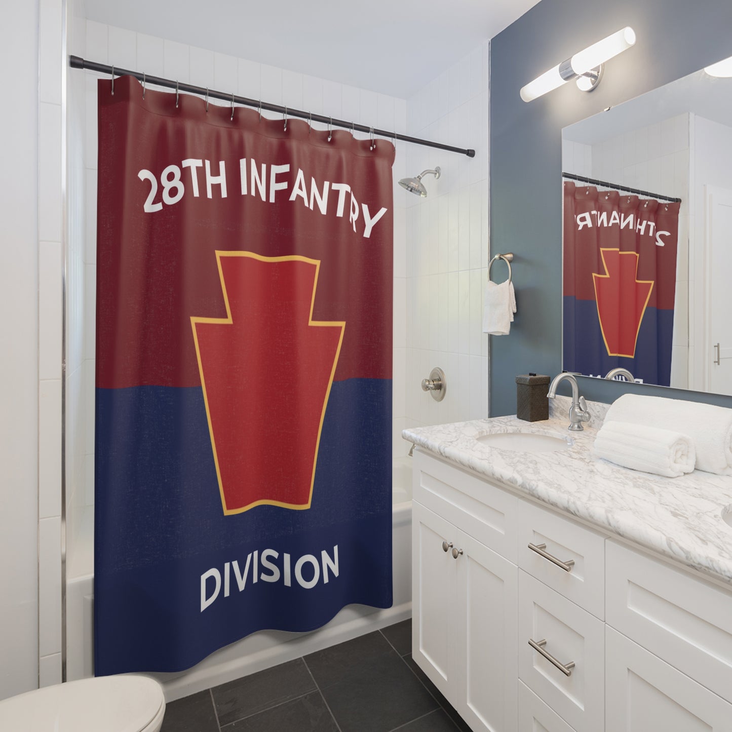 28th Infantry Division Shower Curtain