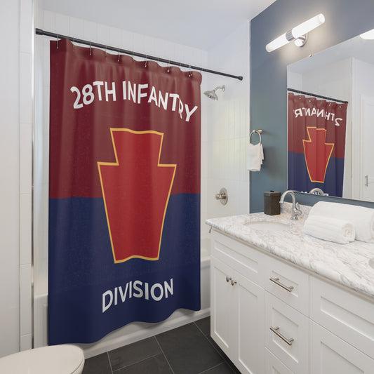 28th Infantry Division Shower Curtain