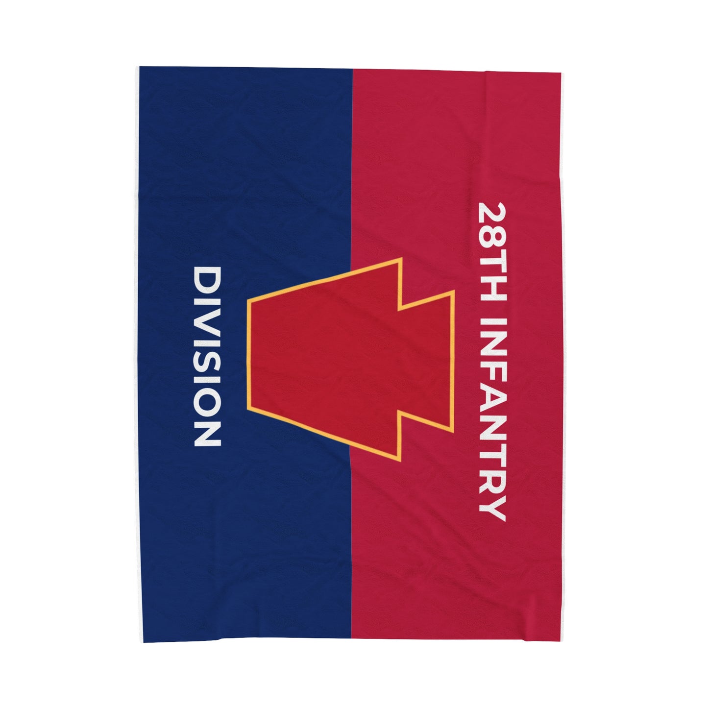 28th Infantry Division Colors Velveteen Plush Blanket