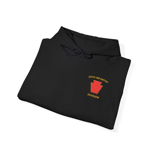 28th ID Red Keystone Embroidered Hoodie