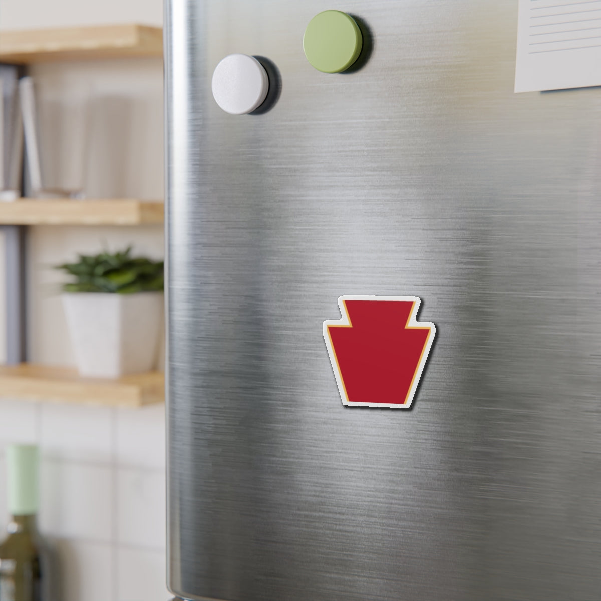 Red Keystone Die-Cut Magnets