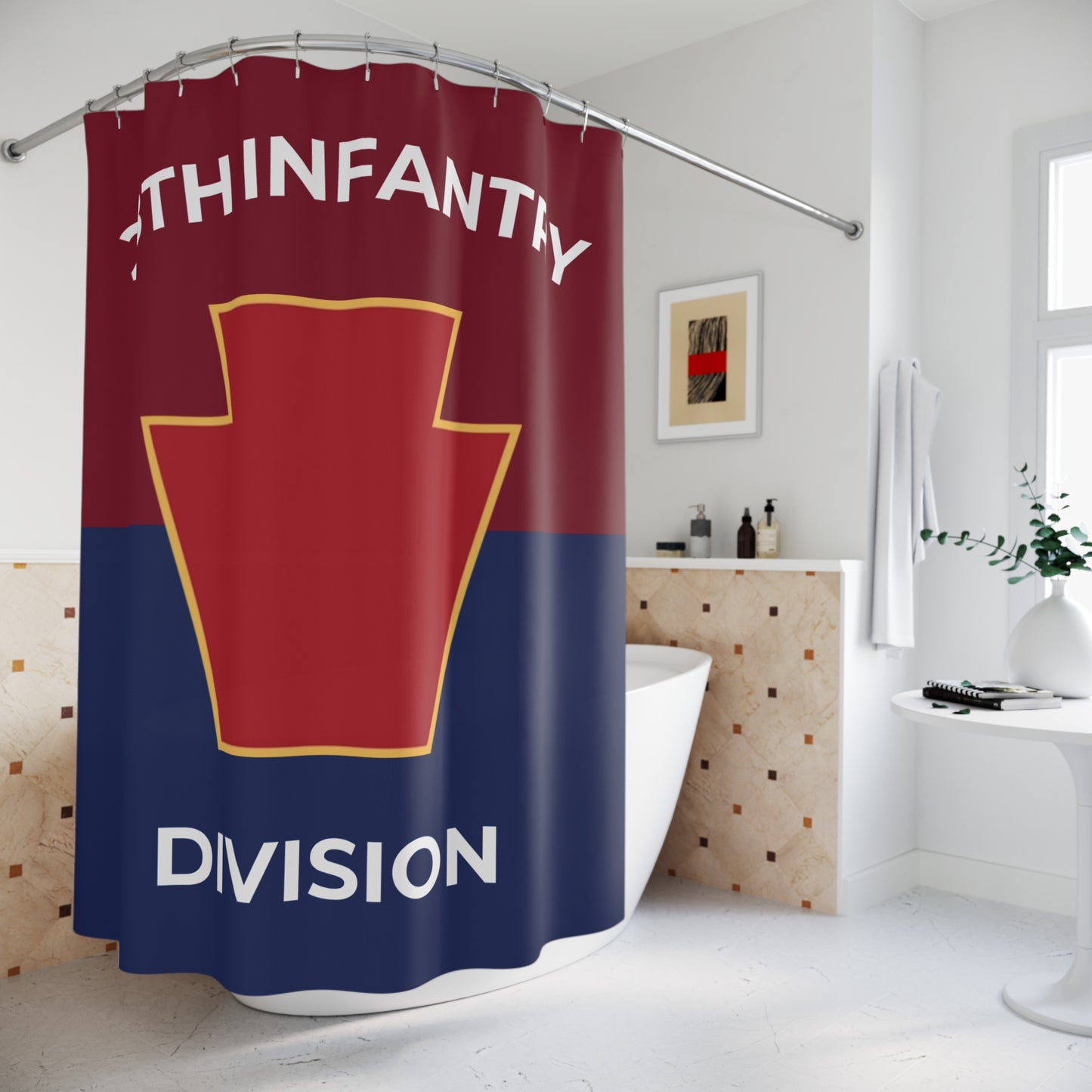 28th Infantry Division Shower Curtain
