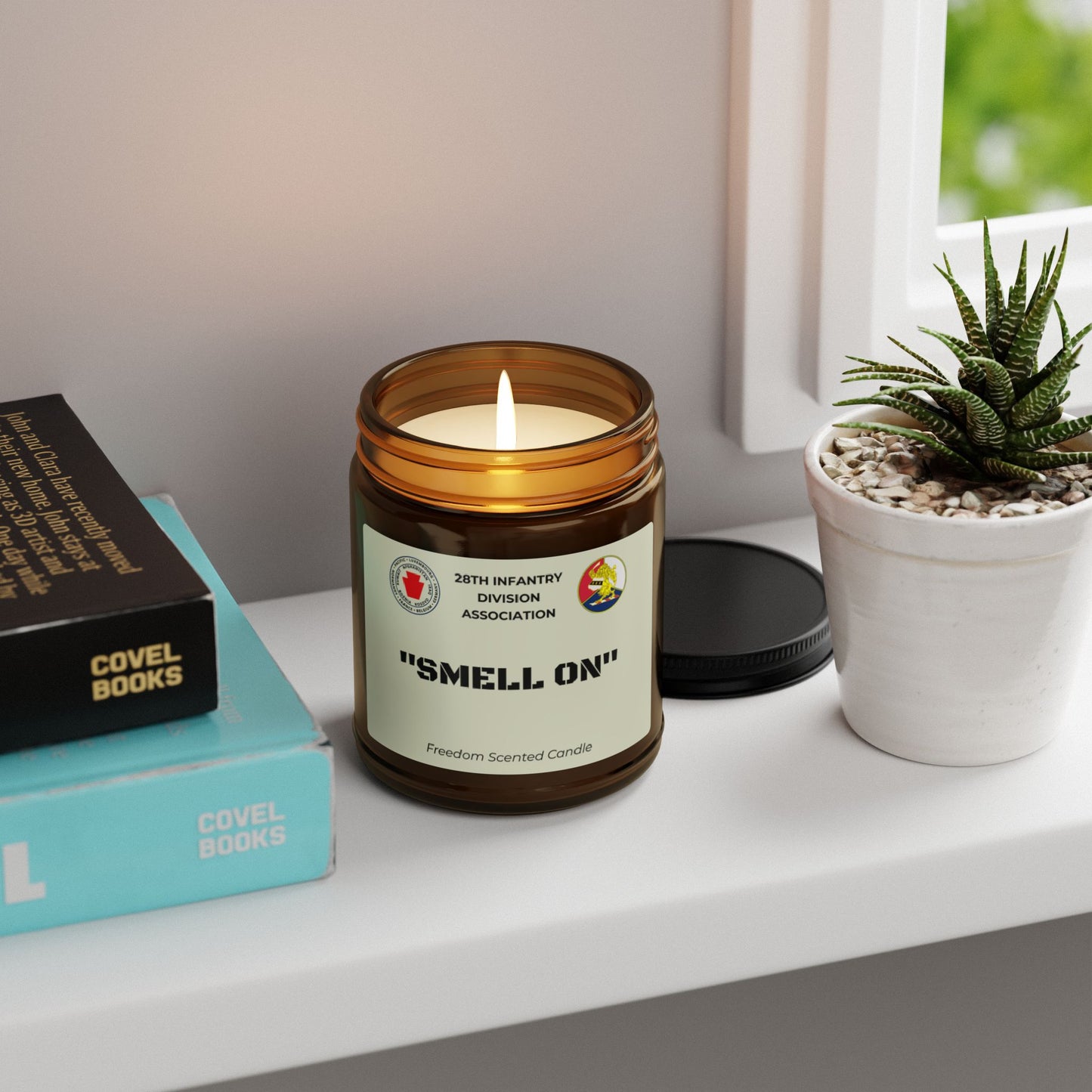 Freedom Scented Candle - "SMELL ON" - Amber Jar