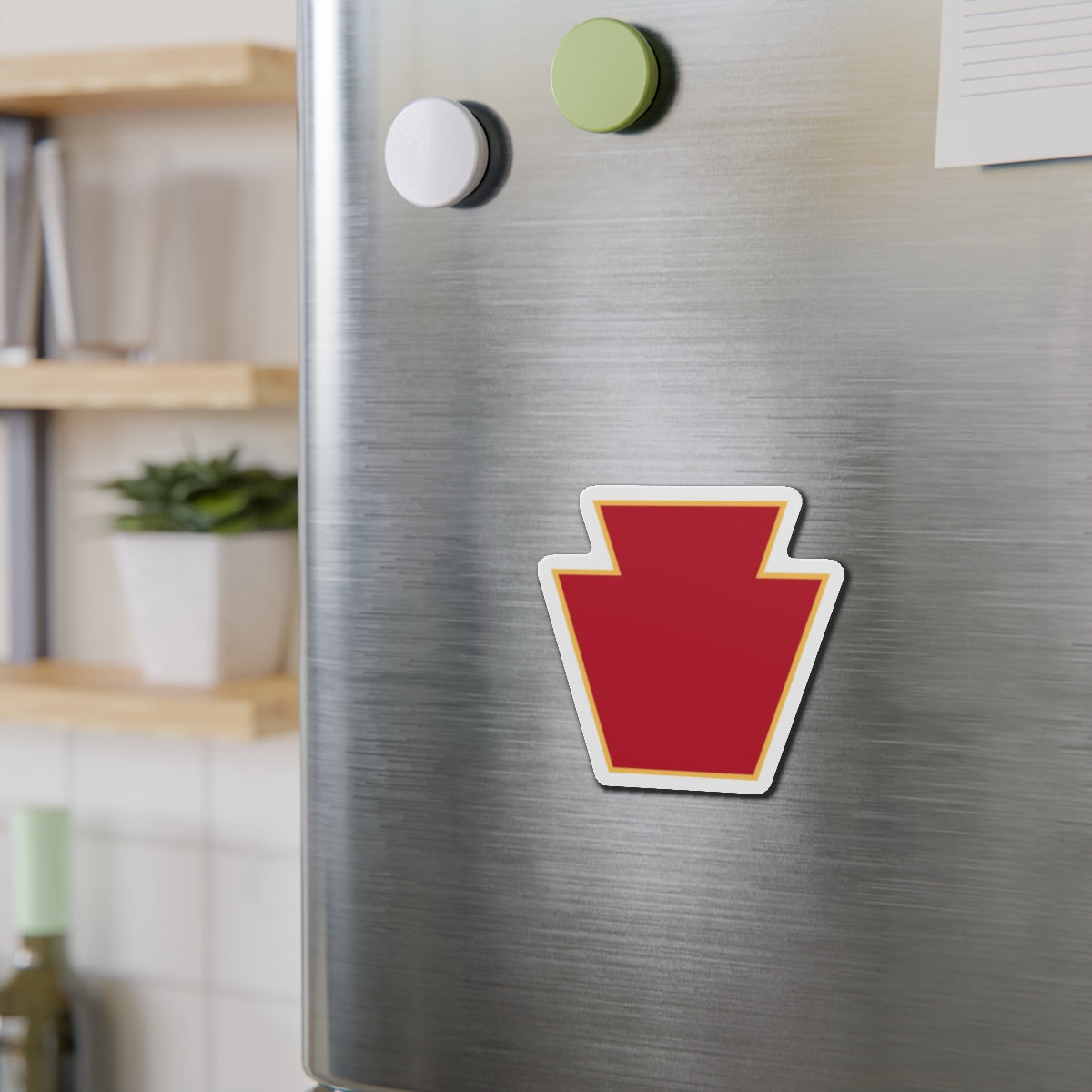 Red Keystone Die-Cut Magnets