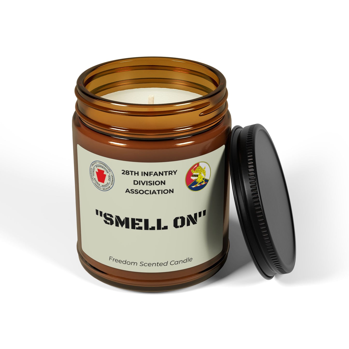 Freedom Scented Candle - "SMELL ON" - Amber Jar