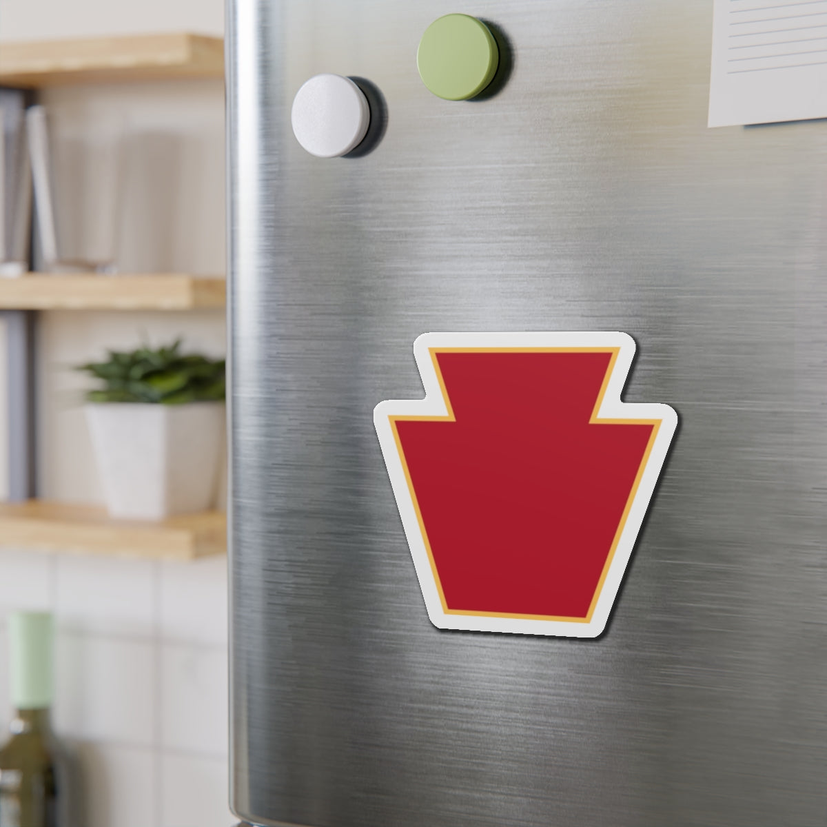 Red Keystone Die-Cut Magnets