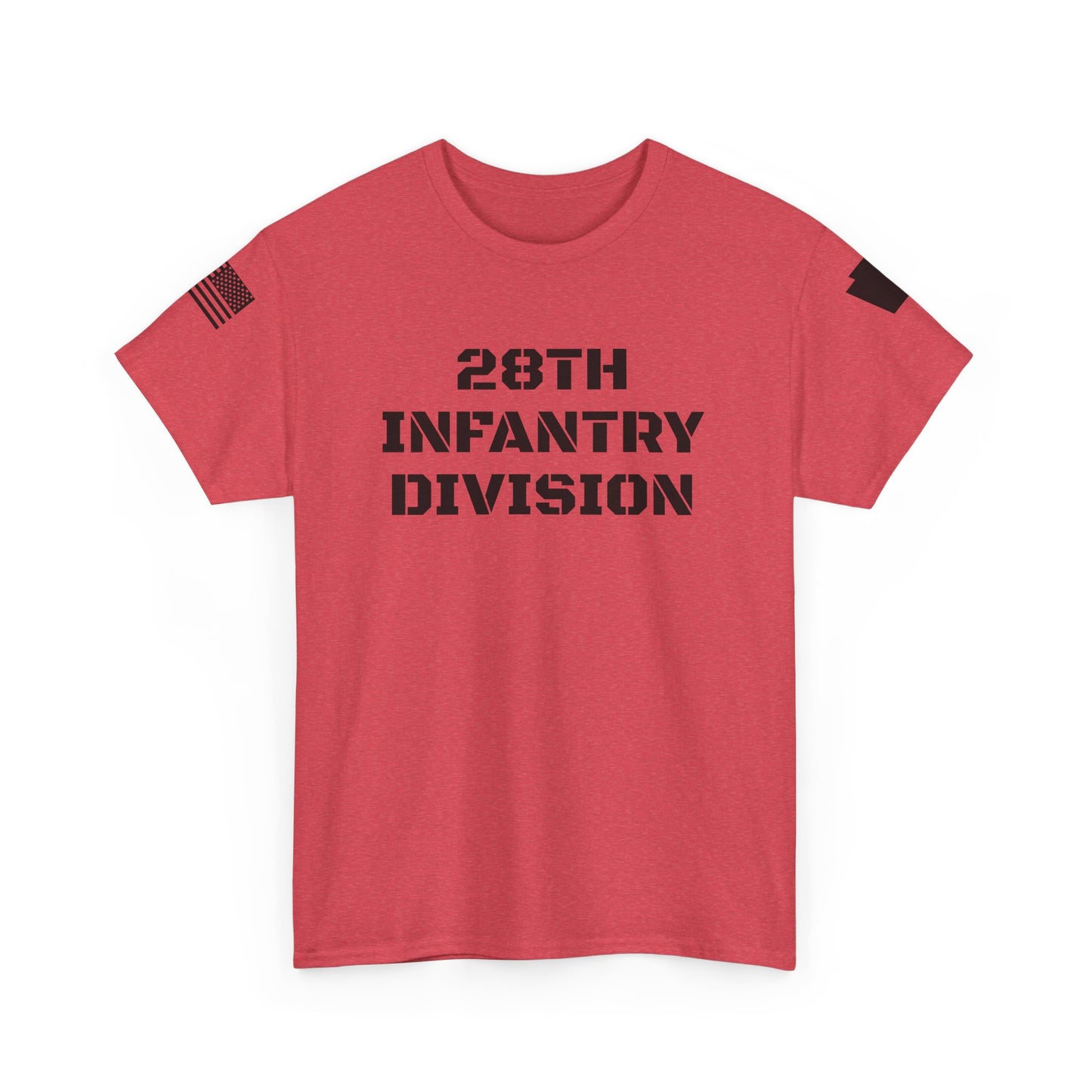 28th ID Black Keystone & Flag T-Shirt