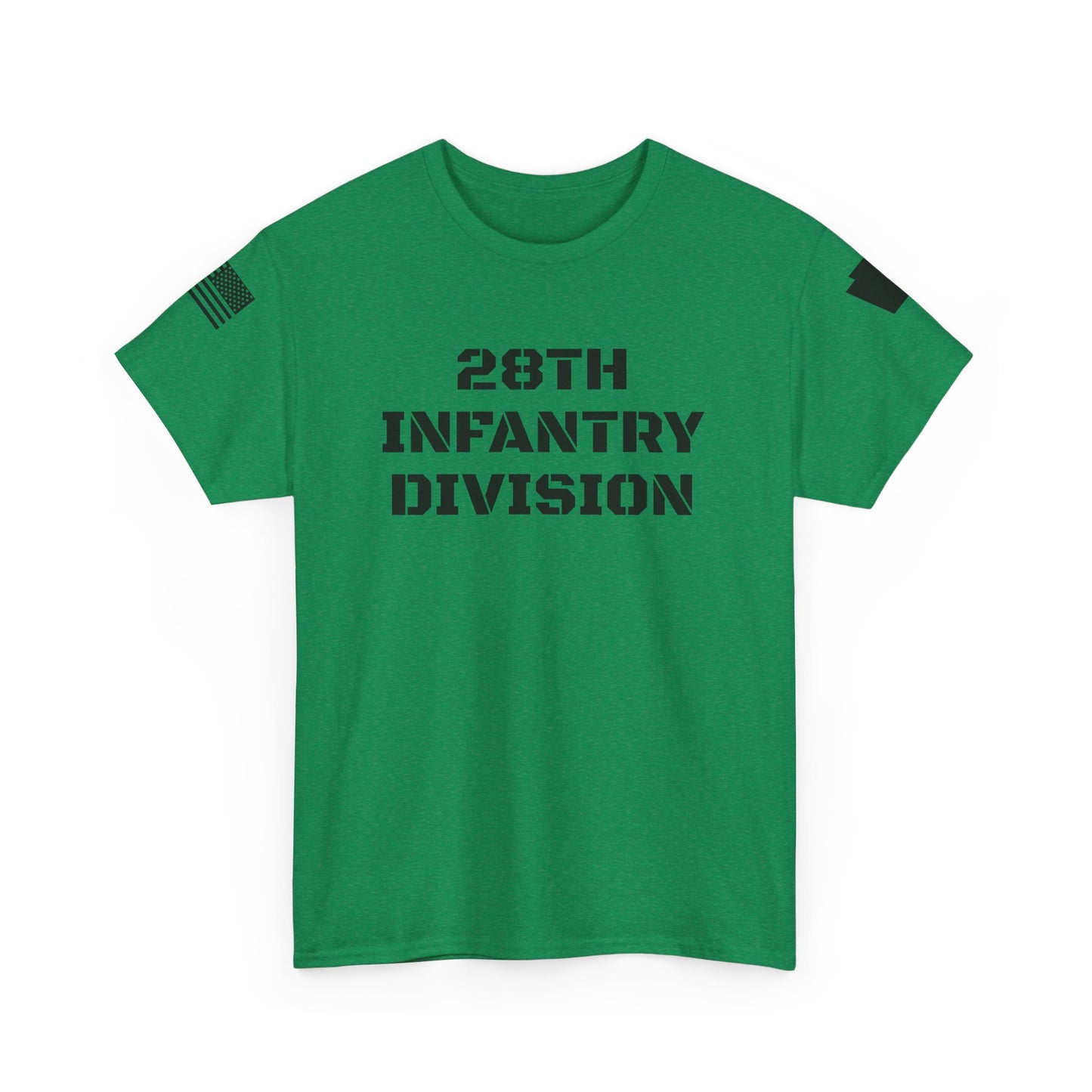 28th ID Black Keystone & Flag T-Shirt