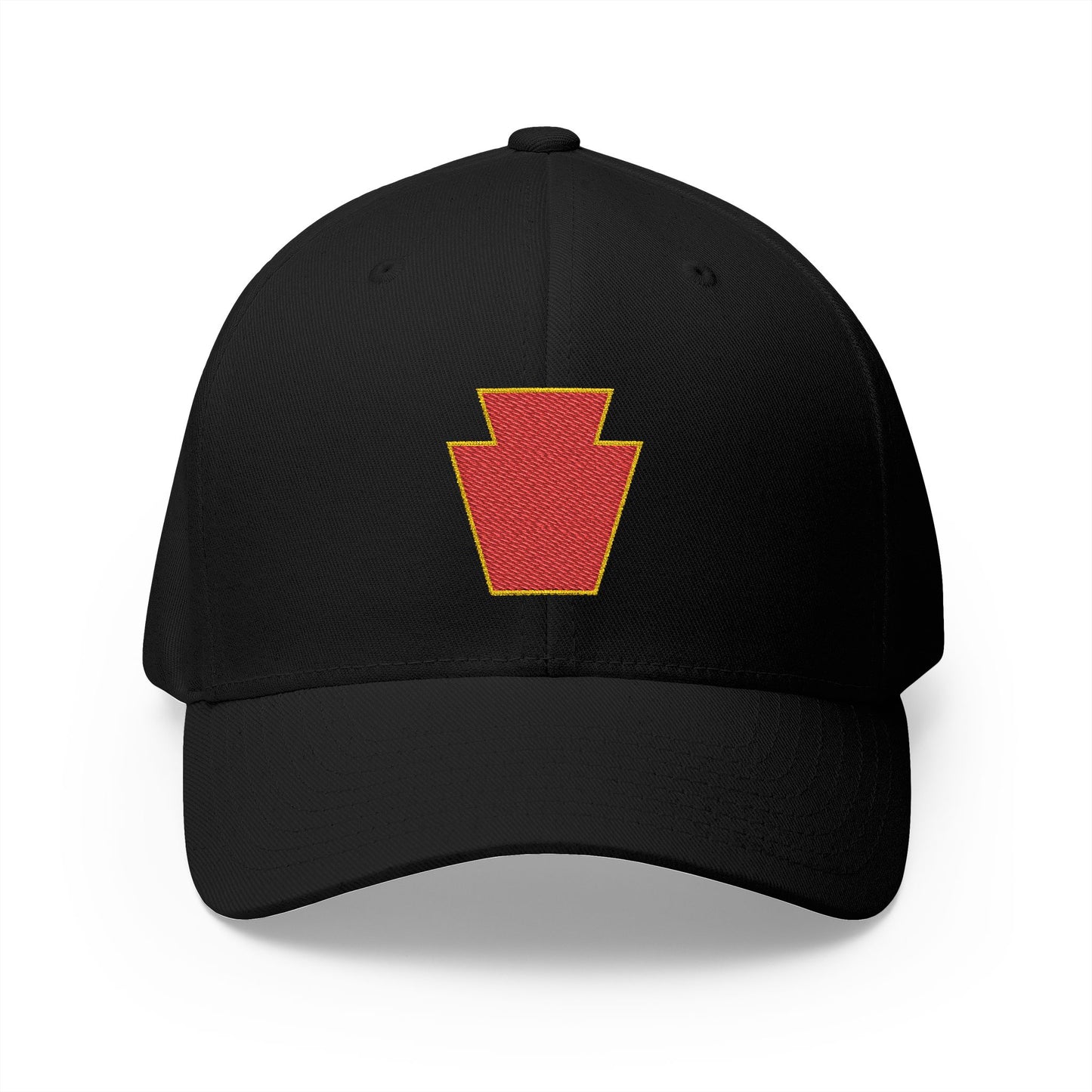 28th Infantry Division Embroidered Red Keystone Closed-Back Hat