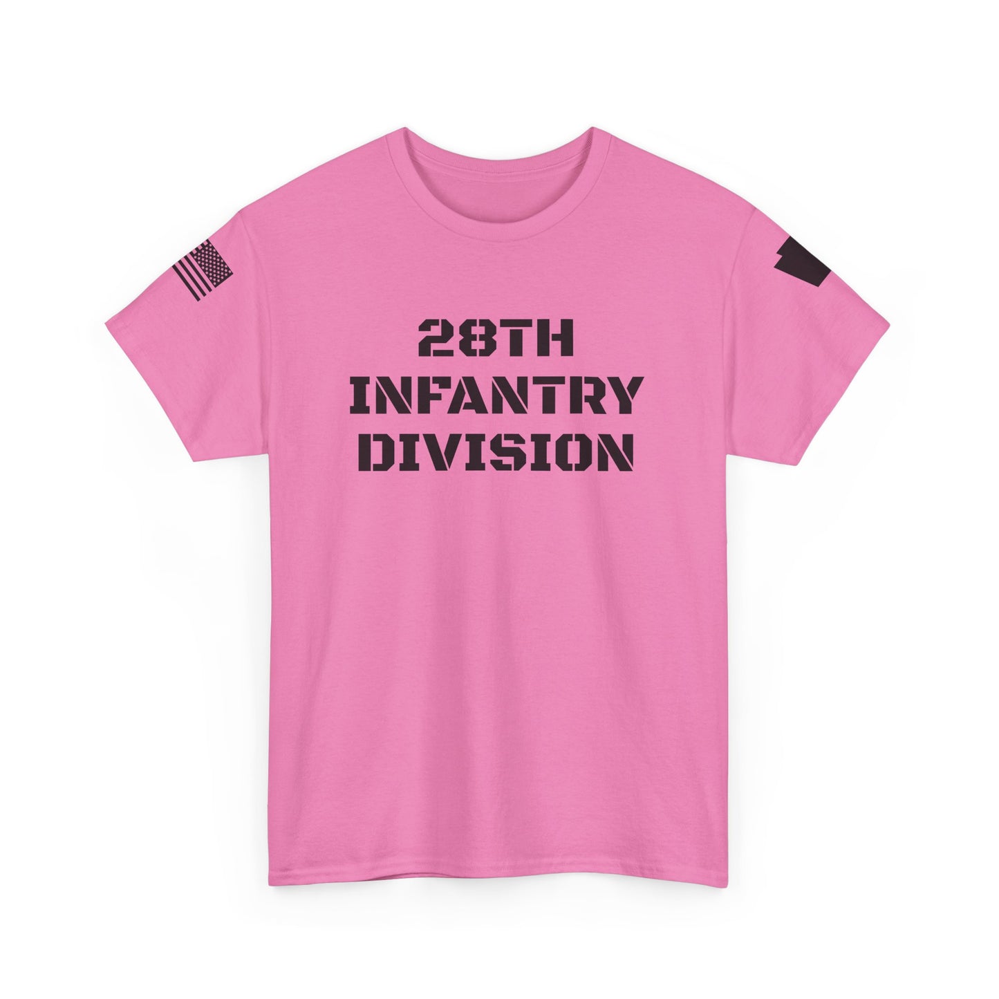 28th ID Black Keystone & Flag T-Shirt