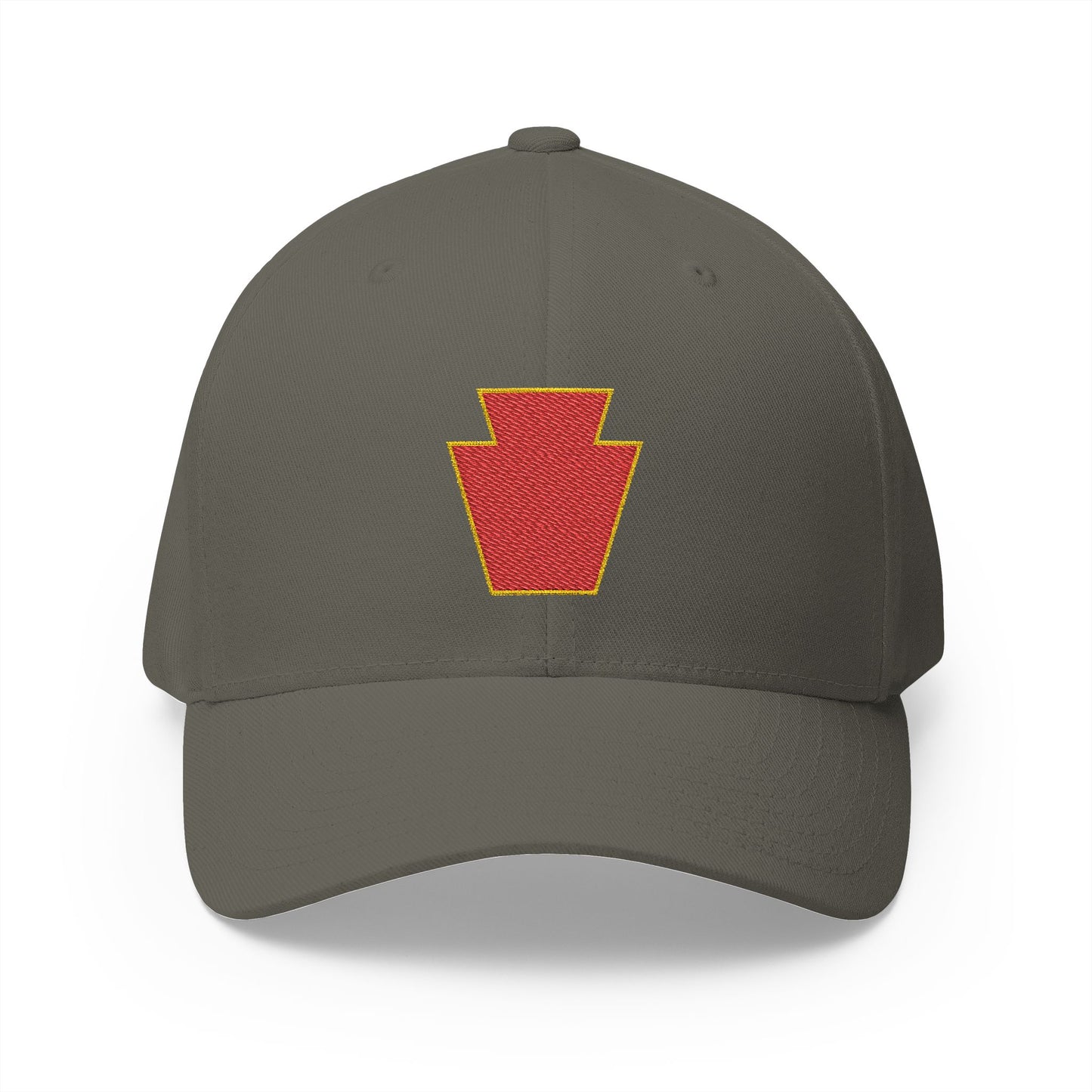 28th Infantry Division Embroidered Red Keystone Closed-Back Hat