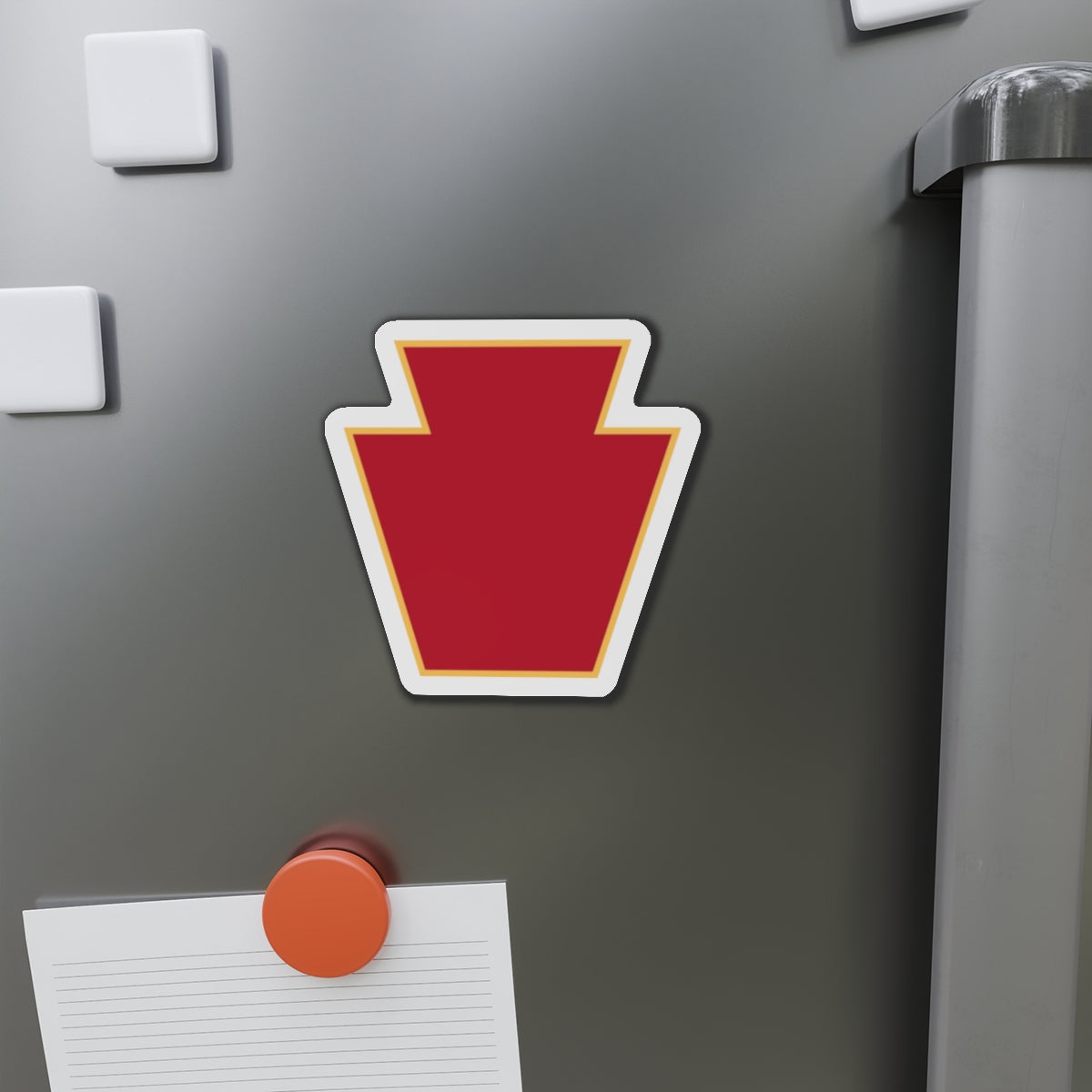 Red Keystone Die-Cut Magnets