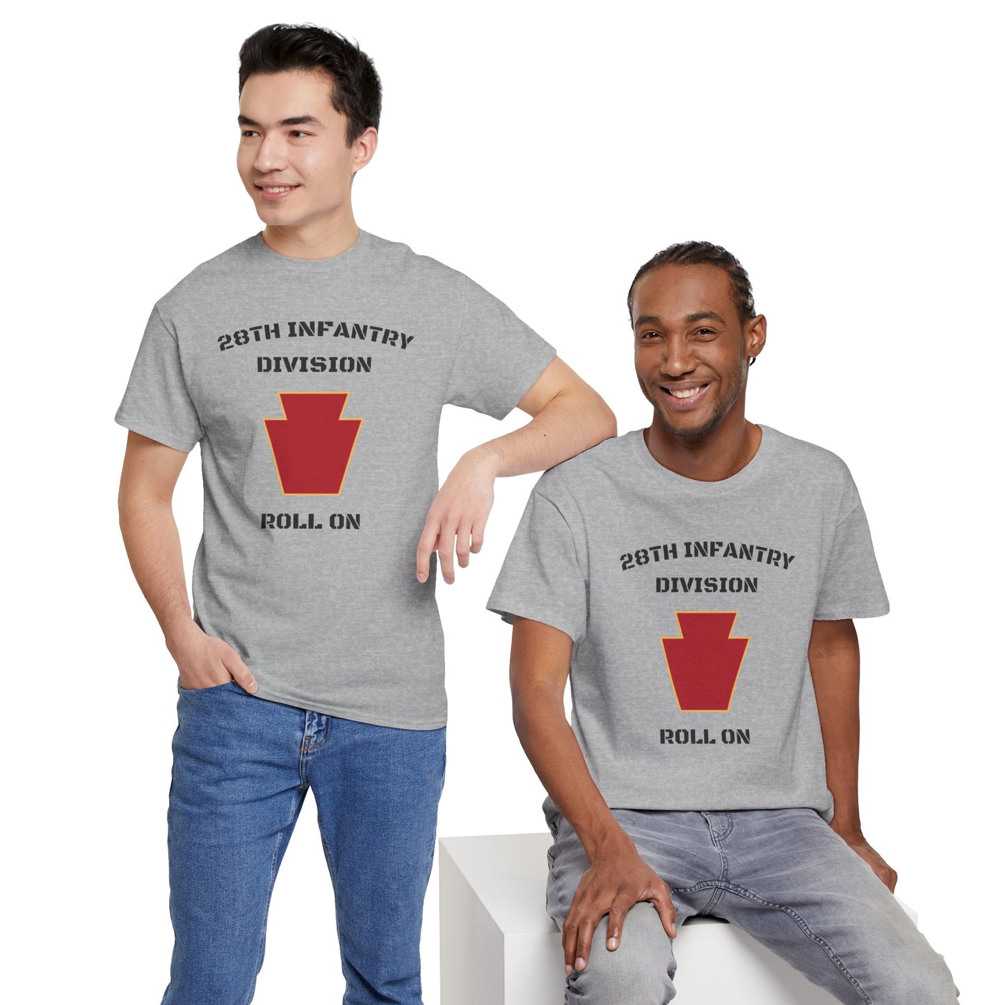 28th ID Keystone Roll On Unisex Cotton T-Shirt