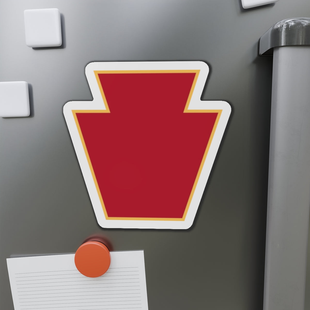Red Keystone Die-Cut Magnets