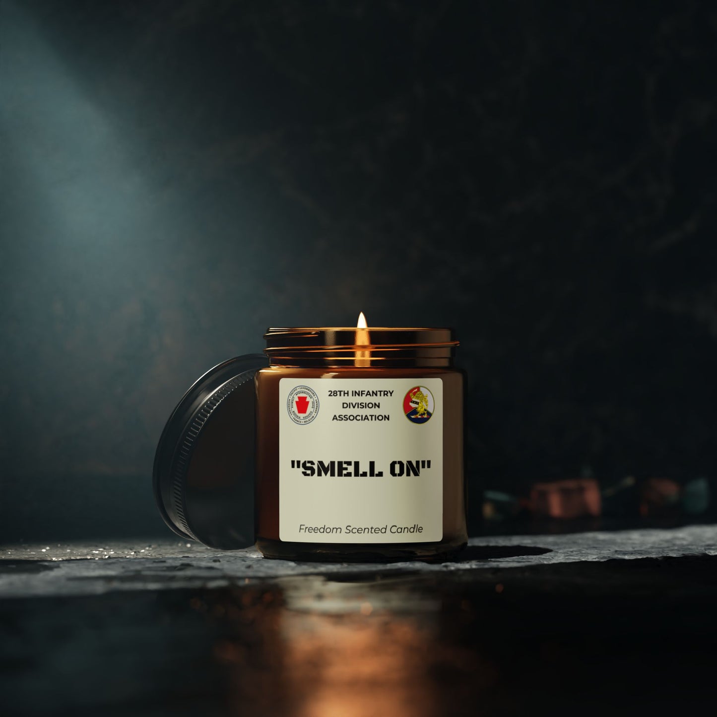 Freedom Scented Candle - "SMELL ON" - Amber Jar