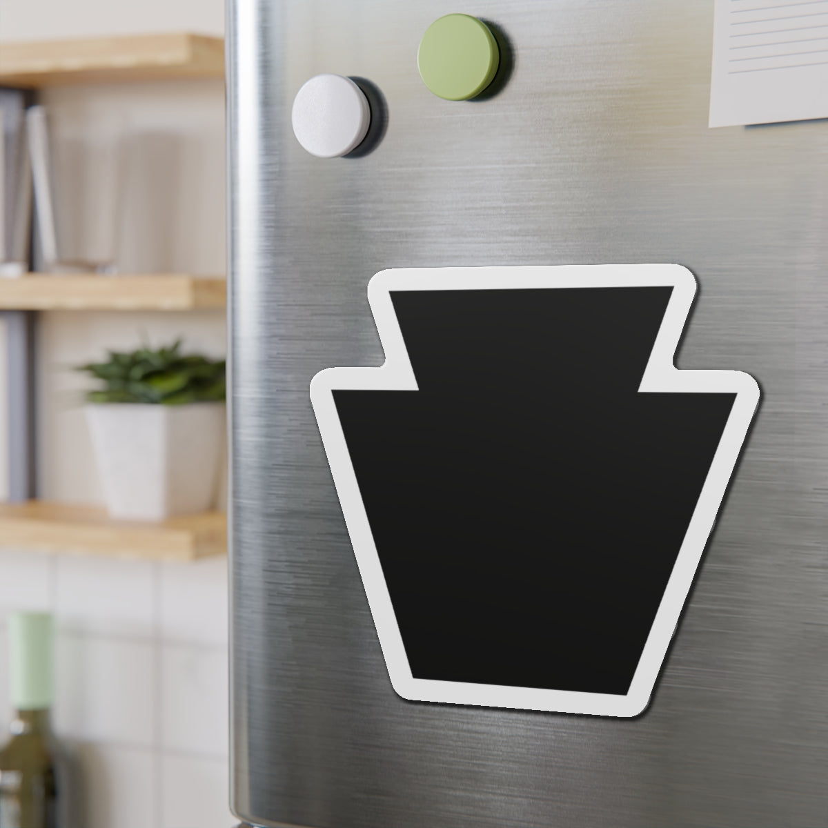 Black Keystone Die-Cut Magnets