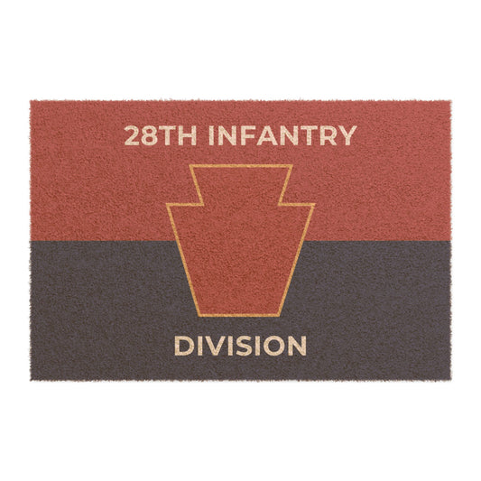 28th Infantry Division Colors Door Mat