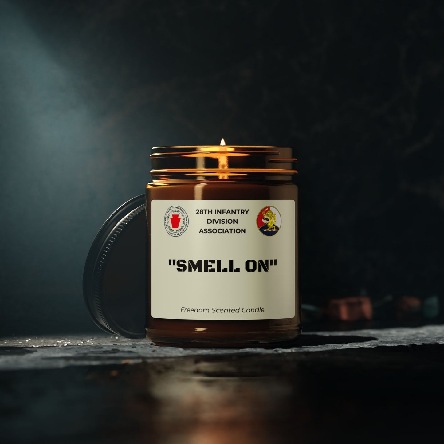 Freedom Scented Candle - "SMELL ON" - Amber Jar