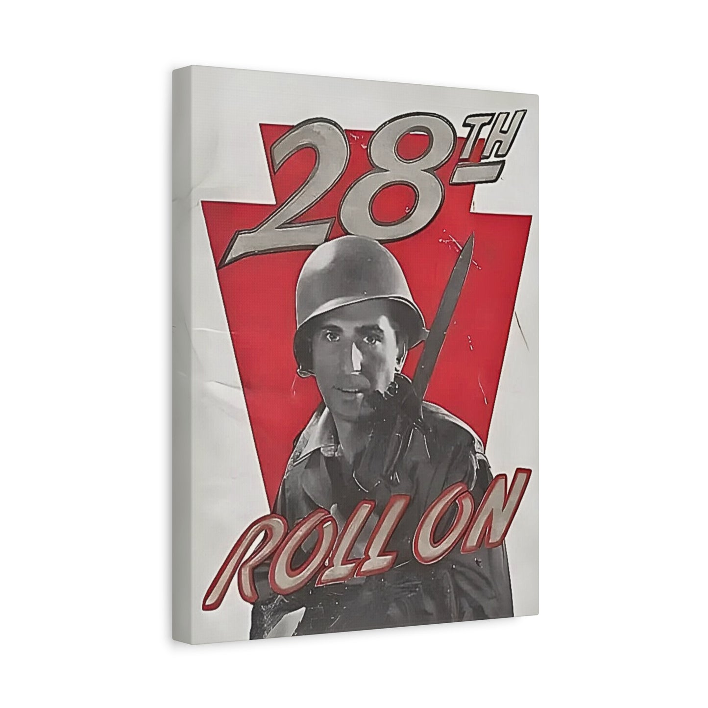 28th ID Roll On Vintage Military Wall Art Canvas