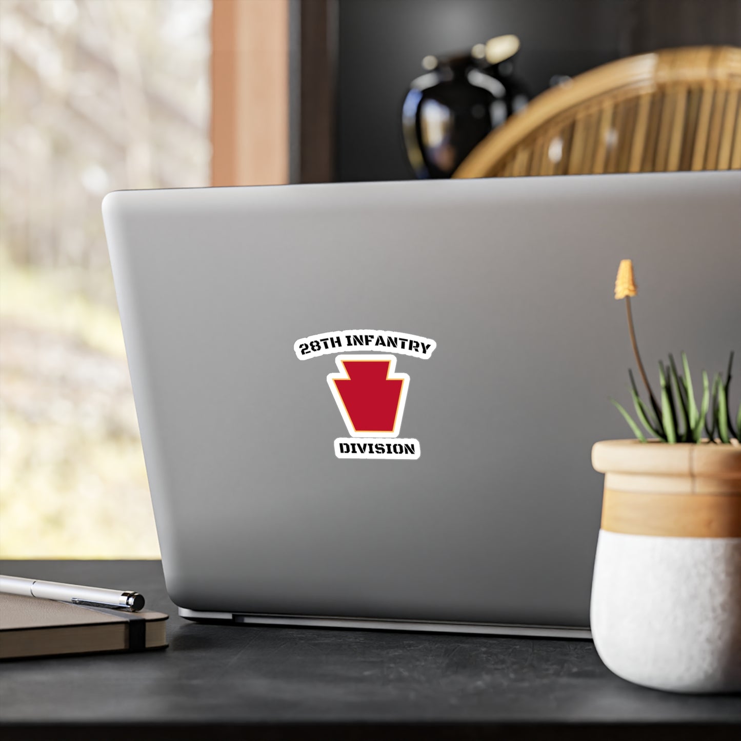 28th Infantry Division Red Keystone Vinyl Decals