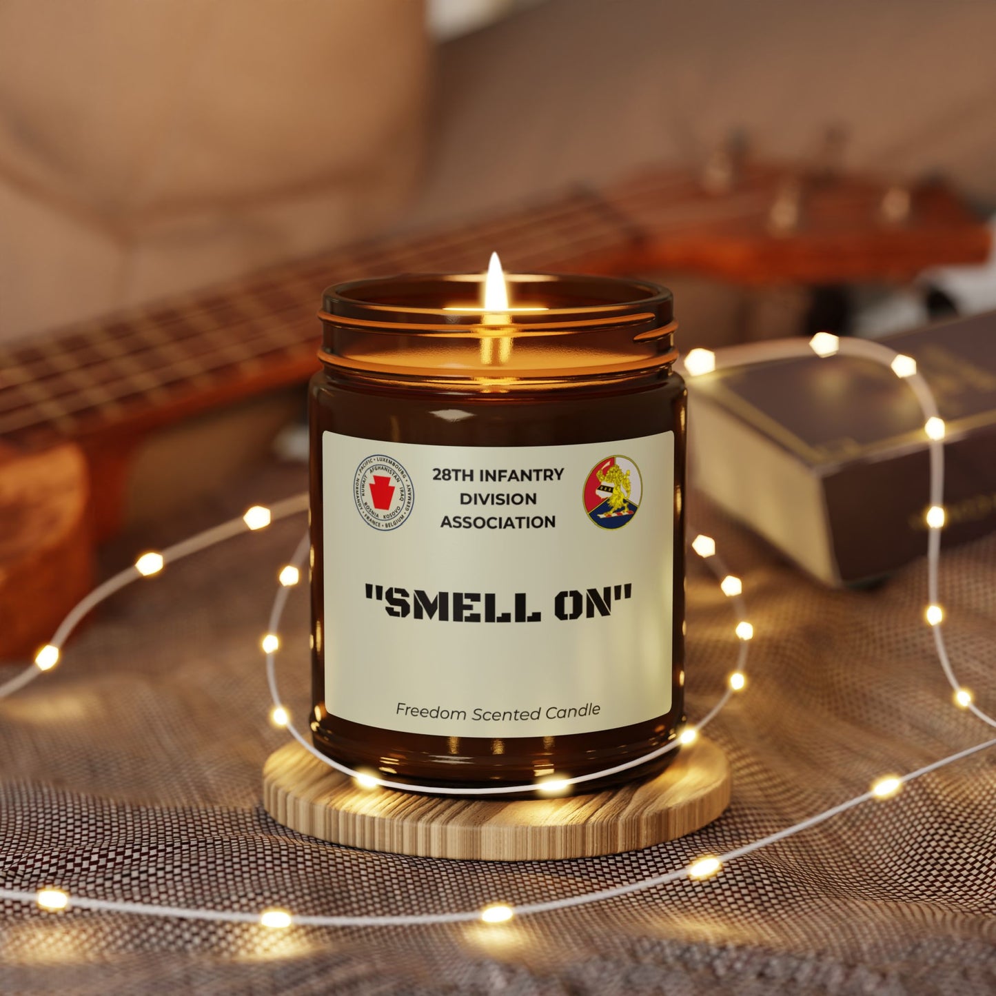 Freedom Scented Candle - "SMELL ON" - Amber Jar