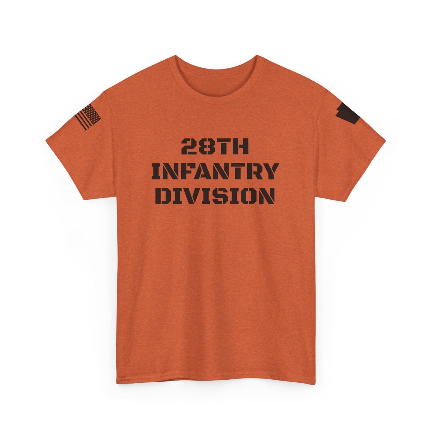 28th ID Black Keystone & Flag T-Shirt