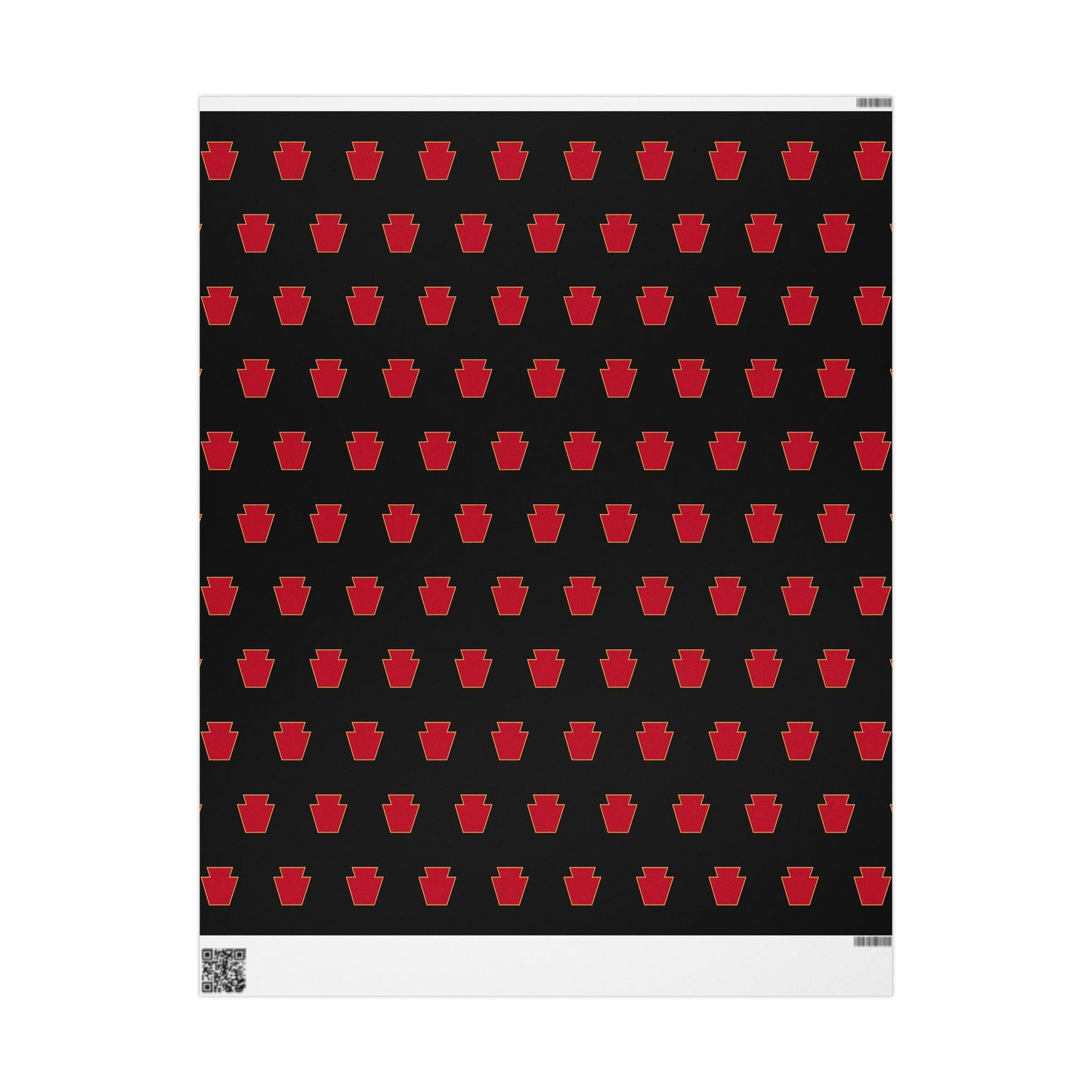 Red Keystone Wrapping Paper