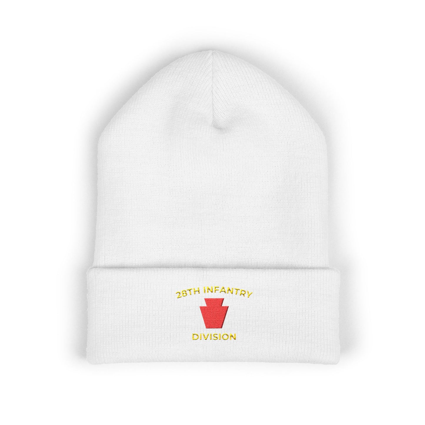 28th ID Red Keystone Embroidered Cuffed Beanie