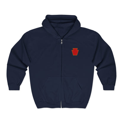 Red Keystone Full Zip Hoodie