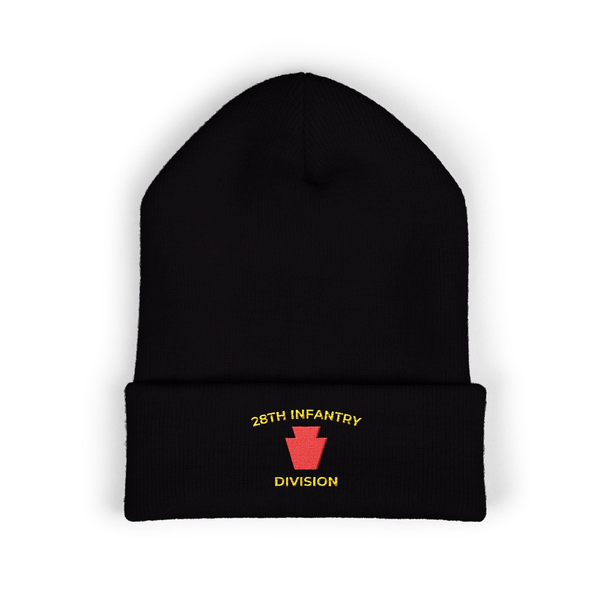 Red Keystone 28th ID Red Keystone Embroidered Cuffed Beanie – 28th Infantry Division ...