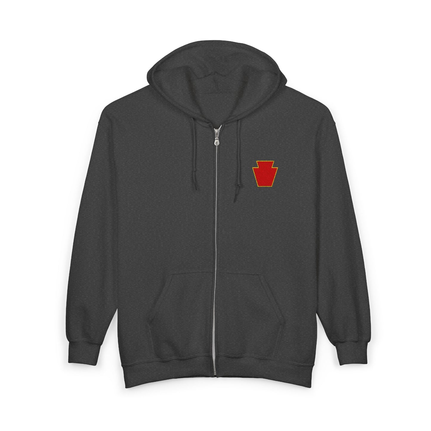 Red Keystone Full Zip Hoodie