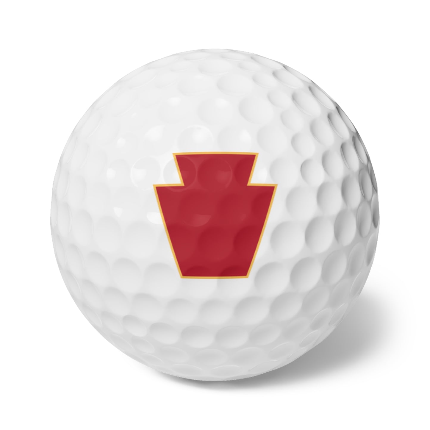 Red Keystone Golf Balls, 6pcs