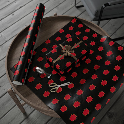 Red Keystone Wrapping Paper
