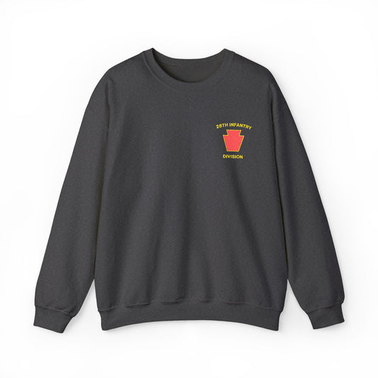 28th ID Red Keystone Embroidered Crewneck Sweatshirt