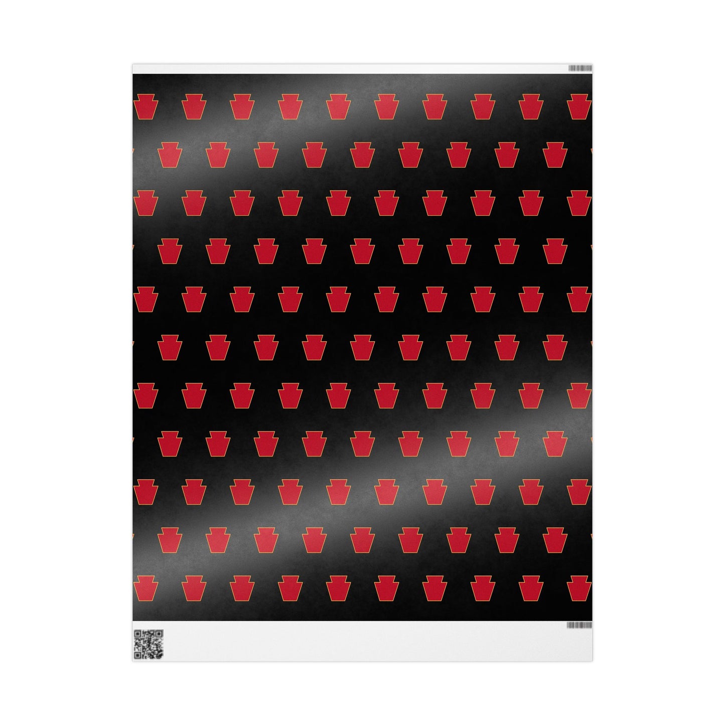 Red Keystone Wrapping Paper