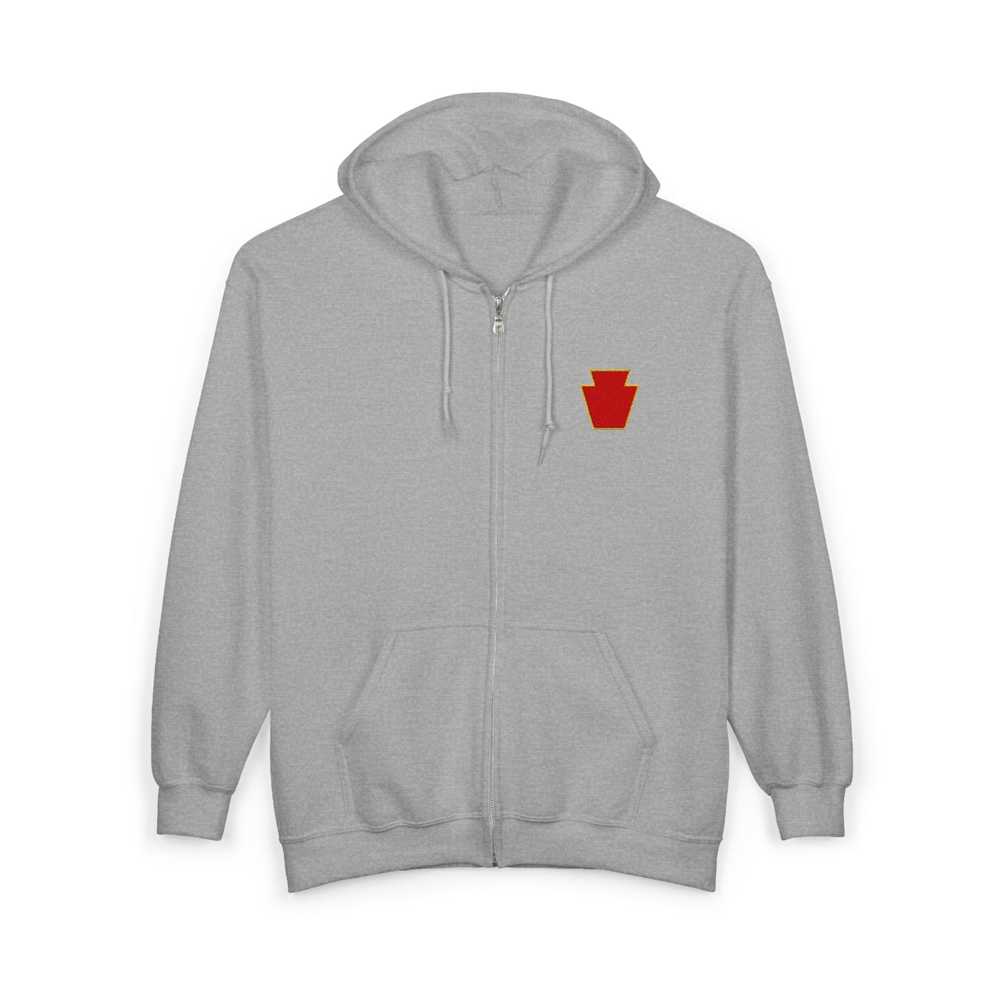 Red Keystone Full Zip Hoodie