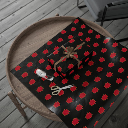 Red Keystone Wrapping Paper